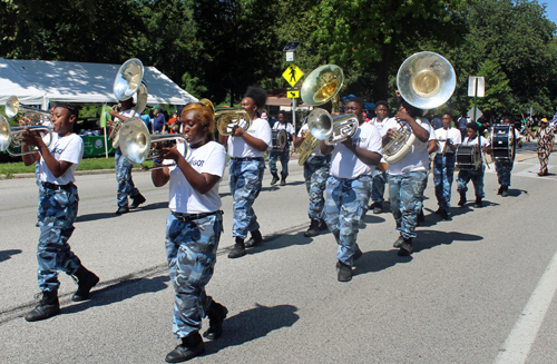 Warrensville Hts Marching Band in Parade of Flags on One World Day